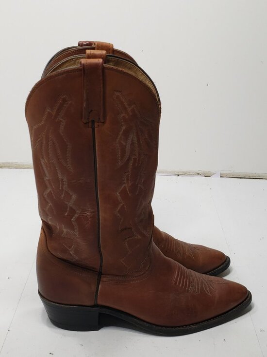 Vintage Dan Post P2551 Marlboro Men’s Brown Leather Western Cowboy Boots 9.5D main image 5